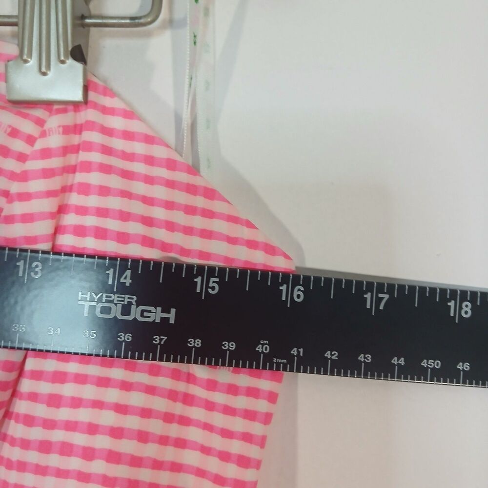 Lilly Pulitzer Lowe Dress 8 Fiesta Pink Gingham Peplum NWT Preppy Coastal Resort - Picture 6 of 14